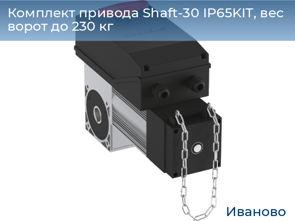 Комплект привода Shaft-30 IP65KIT, вес ворот до 230 кг, ivanovo.doorhan.ru